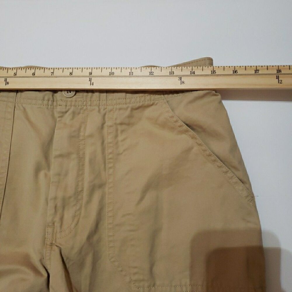 Abercrombie & Fitch Womens Relaxed Cargo Khaki Pants Curve Love Size 30/10 - Picture 8 of 10